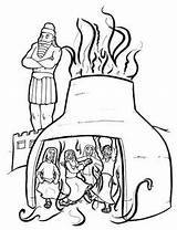 Furnace Fiery Abednego sketch template