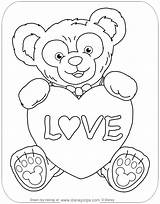 Duffy Bear Coloring Disney Pages Friends Drawing Disneyclips Fun Parks Holding Heart Visit Pdf sketch template