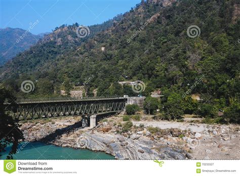 bridge over the ganga walking around rishikesh holy