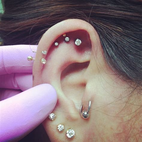 Cartilage Piercing Triple Cartilage Piercing Special Pretty Ear