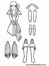 Puppet Coloring Pages Pheemcfaddell Girl Marionette Grace Pirate Color Cut Paper Dolls Crafts Puppets Colorear Comments Sheets Proyecto Infantil Educacion sketch template