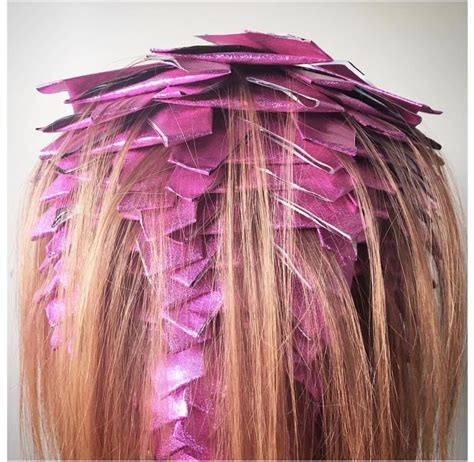 examples  foil placement perfection  ian michael black hair foils rose hair color