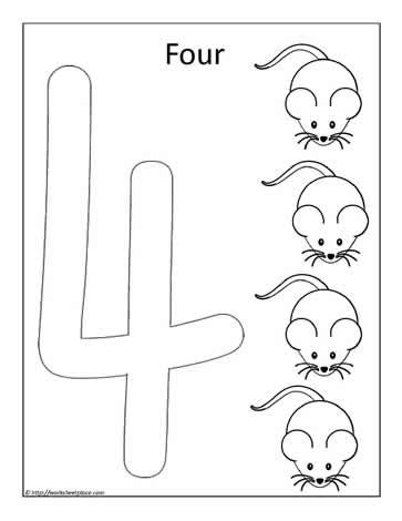 number  pages  preschoolers coloring pages