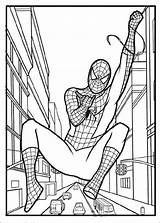Coloring Kids Spiderman Thief Salvato Da Pages sketch template