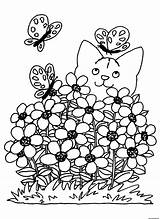 Fleurs Printemps sketch template