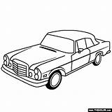 Mercedes Benz Coloring Cabriolet 280se Pages Thecolor sketch template