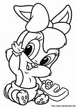 Coloring Pages Tweety Looney Tunes Baby Color Print Printable sketch template
