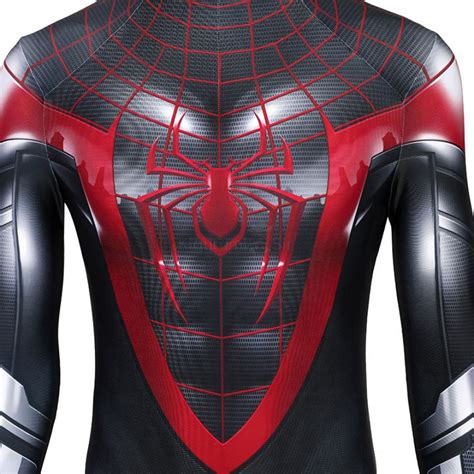 Adult Spiderman Jumpsuit Spider Man Miles Morales Cosplay Costume