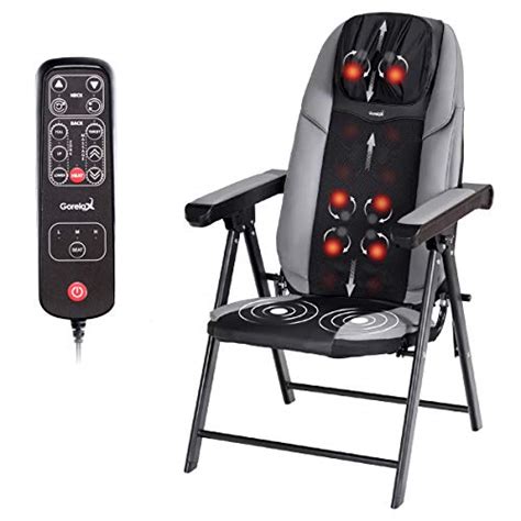 Folding Shiatsu Massage Chair Portable Neck Back Massager Chair Best