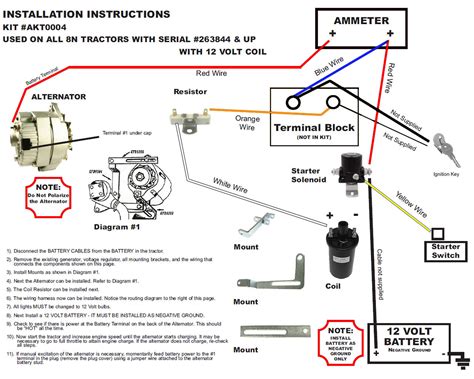 ford  tractor wiring diagram  volt