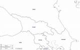 Caucasus Map Blank Armenia Azerbaijan Georgia Outline States Turkey Russia Caucase Asia Names Carte Maps sketch template