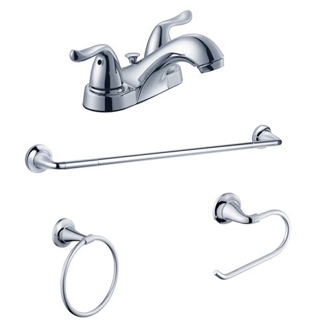 glacier bay constructor   centerset  handle bathroom faucet  bath accessory  kit