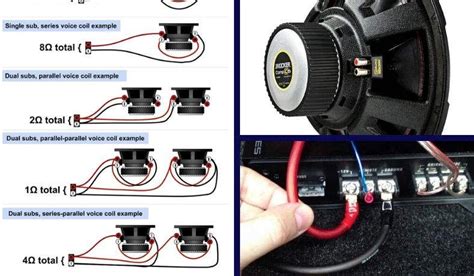 wire  dual voice coil speaker subwoofer wiring diagrams