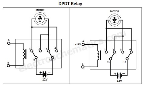 dpdt relay double pole double throw
