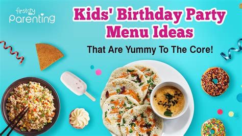 menu planning   kids birthday party ideas  tips  busy mom blog