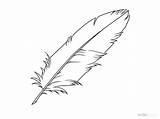 Feather Draw Drawing Outline Line Feathers Eagle Wikihow Coloring Step Clipart Drawings Easy Sketch Indian Color Chicken Sheet Pages Build sketch template