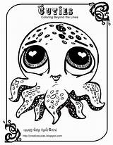 Coloring Pages Cuties Cute Printable Heather Sheets Octopus Colouring Animal Creative Drawings Alphabet Adult Animals Pet Shop Kids Color Coloringtop sketch template