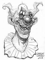 Killer Outer Space Klowns Coloring Pages Credit Larger sketch template