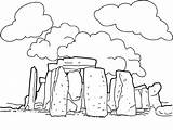 Coloring Prehistoric Pages Stonehenge England Getcolorings Monument Print 58kb 451px sketch template