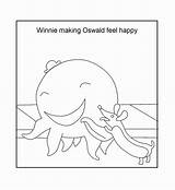 Oswald Coloring Octopus Pages Printable Winnie Playing Azcoloring Drawing Find Choose Board Popular sketch template