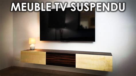 plans complets fabrication meuble tv suspendu astuces design