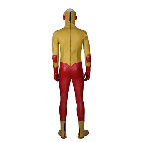 young justice wally west kid flash cosplay costume dc comics