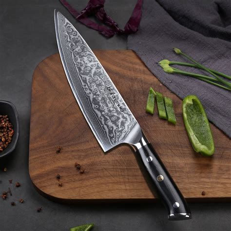 oem chef knife high carbon stainless steel black  handle