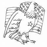 Coloring Eagle American Pages Emblem sketch template