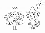 Holly Ben Pages Kingdom Coloring Little Drawing Printable Kids Princess Thistle King Getdrawings sketch template