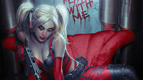 harley quinn play with me hd superheroes 4k wallpapers images