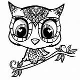 Owl Coloring Pages Adult Adults Owls Kids Cute Mandala Skull Print Cartoon Sugar Easy Color Abstract Girl Printable Difficult Babies sketch template