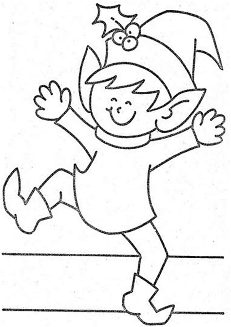 easy  print elf coloring pages tulamama