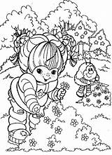 Coloring Rainbow Pages Brite Twink Picking Flower Rainbowbrite Color Printable Getdrawings Getcolorings sketch template