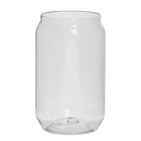 clear  oz pet plastic beer  glass