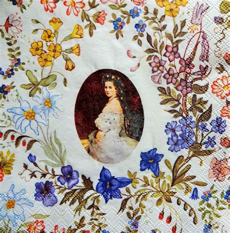 victorian floral decoupage mixed media printed paper napkins etsy