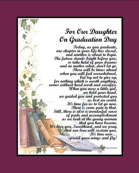 daughter graduation poem instant digital  poem