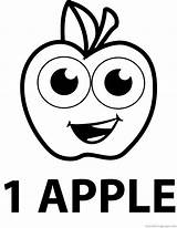 Apple Coloring Pages Wecoloringpage sketch template