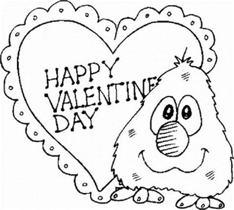 coloring pages  kindergarten valentines day