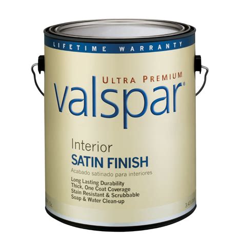 valspar ultra premium  gallon interior satin tintable latex base paint