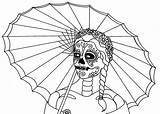 Coloring Pages Dead Muertos Los Dia Skull Printable People Color Print Click Enlarge Right Save Parade Do Kids Filminspector Wenchkin sketch template