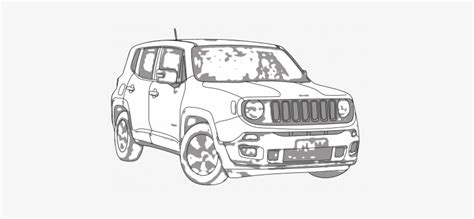 jeep drawing drawn jeep renegade drawing png image transparent png