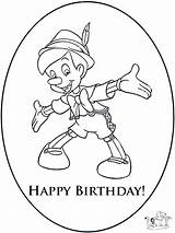 Birthday Happy Coloring Pages Kids Disney Printable Card Cards Pinocchio Annoying Orange Grandma Library Clipart Comments Popular Coloringhome Advertisement sketch template