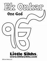 Onkar Ek Coloring Pages Sikh Little Sheets Thoughts Choose Board Sikhs sketch template