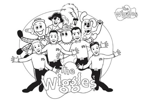 printable wiggles coloring pages colouring emma band sexiz pix