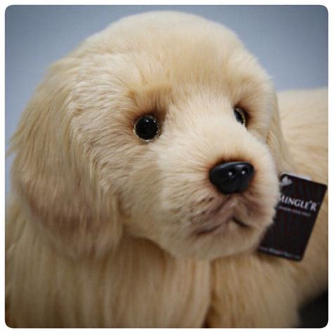 ultra realistische golden retriever knuffel pluche puppy pop similate  cm lange grote maat