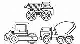 Construction Truck Pages Colouring Dump Excavator Kids Coloring Từ ã Lưu Cars sketch template
