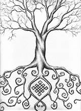 Tree Life Coloring Pages Celtic Drawing Printable Getcolorings Getdrawings Color sketch template