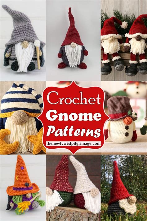 crochet gnome patterns  newlywed crochet gnomes pattern