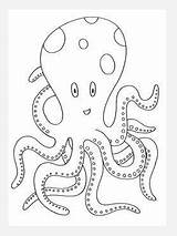 Octopus Coloring Pages Printable Ocean Sea Under Kids Favecrafts Colouring Undersea Aa Life Crafts Alphabet Read sketch template