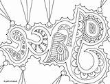 Coloring Pages Names Say Color Name Getcolorings Printable Templates Doodle sketch template